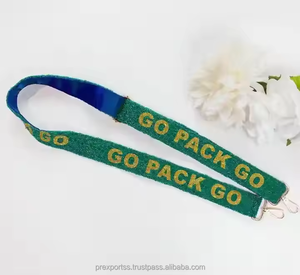 Go Hogs Logo Vintage Adjustable <b>Strap</b> Cotton Handmade Beaded Embroidery Crossbody <b>Bag</b> <b>Replacement</b> Purse Accessory Decorative - Product Image 5