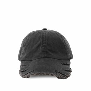 Distressed Denim Baseball Cap Unisex 6-Panel Vintage Casual Hat Adjustable Back Closure Solid Color Spring Summer Wear - Product Image 5