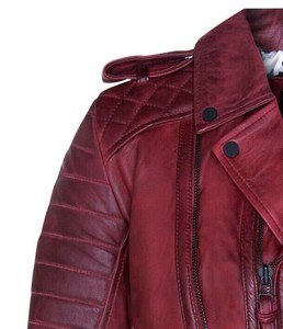 Veste de motard en cuir véritable de qualité supérieure pour homme, style vintage, service d'échantillons OEM ODM disponible - Product Image 4