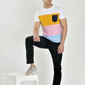 Nueva Llegada 2026, Camiseta de Alta Calidad 100% Algodón Tejido, Corte Holgado, Manga Regular, Color Sólido, Ecológica, Personalizable para Hombre, Secado Rápido - Product Image 3