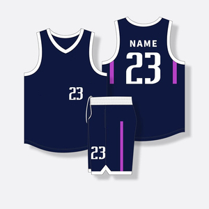 Nouveau maillot de basket respirant personnalisé avec nom d'équipe, logo et numéro imprimés par sublimation pour hommes, ensemble uniforme de basket personnalisé - Product Image 4