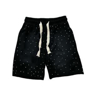Shorts Bermuda décontractés pour hommes, style urbain, rouge uni, avec braguette boutonnée, taille mi-haute, en toile de coton à séchage rapide - Product Image 2