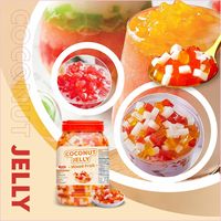 Taiwanese zachte kokosnootgelei bubble tea ingrediënten Nata de Coco fruit smaak granulaat kant-en-klaar fles glad
