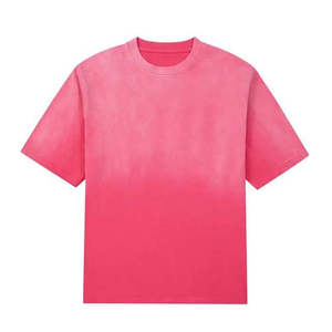 Camiseta de Hip Hop Vintage con Gráficos Personalizados OEM 2025 para Hombre, Estilo Streetwear, Lavado Ácido, Algodón de 200GSM, Efecto Desgastado por el Sol - Product Image 2