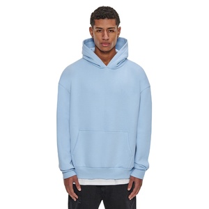 Sudadera con capucha de gran tamaño con lavado ácido y cremallera completa personalizada para hombre con parche bordado para ropa de invierno de fabricantes con estampado de hojaldre - Product Image 1