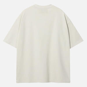 T-shirts Homme Grande Taille Personnalisés 240g Oversize Unis Anti-Plis 100% Coton Manches Courtes Vintage Délavé à la Pierre - Product Image 6