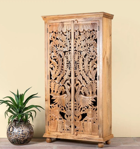Ensemble de meubles de chambre à coucher en bois antique de style provincial français Puerto Madryn, armoire en bois d'acajou Almira - Product Image 5