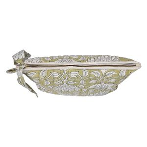 Sac de toilette isotherme en coton imprimé à la main de Jaipur, fermeture éclair, sangle réglable, motif floral - Utilisation toutes saisons - Product Image 3