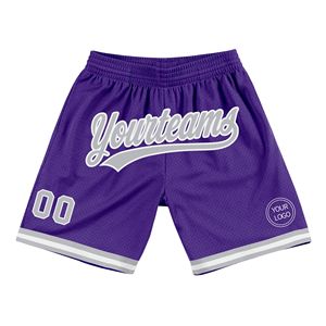 Shorts de basketball décontractés professionnels et authentiques en Spandex/Polyester respirant, taille élastique, pour joueurs de basketball unisexes - Product Image 3