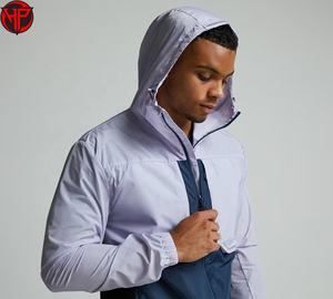 Chaqueta Cortavientos con Capucha Personalizada y Transpirable, Talla Grande, Informal, para Exteriores, 100% Poliéster, Fabricante de Chaquetas Cortavientos - Product Image 3