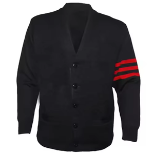 College Sorority Solid Color Knitted <b>Cardigan</b> with Single Button Closure Anti-Pilling Customized Colors for Autumn/Winter School - Product Image 1