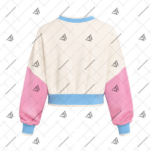 บริษัท จั๊ค แอนด์ จิล ออฟ อเมริกา อิงค์ ขายส่งสินค้าจากกรีซ เสื้อผ้าผู้หญิง เสื้อสเวตเตอร์ครอปปักลาย 1938 คัลเลอร์บล็อค - Product Image 2