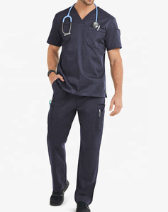 Uniformes Médicos Unisex de Alta Calidad, Elegantes y Tejidos, Transpirables y Suaves, Talla 3XL, para Uso Hospitalario, con Estampado ODM, Conjuntos de Bata Corta - Product Image 3