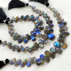 Gemas Naturales de Jaspe Verde Azulado con Destellos de Fuego, Corte Brillante, Cuentas Facetadas, Hilo de Piedras Preciosas con Cambio de Color para Joyería - Product Image 3