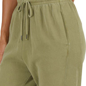 Pantalon de jogging respirant à séchage rapide pour femme, taille haute, en toile, couleur unie, pour l'hiver, la course, la randonnée, le streetwear, en polyester et coton, pas cher - Product Image 6