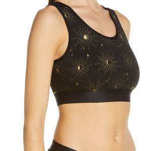 Sujetador deportivo de yoga y porristas para mujer, personalizado, de soporte alto frontal, transpirable, de secado rápido, con tirantes ajustables y cuello en U - Product Image 6