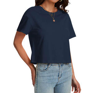 Wholesale Crop <b>Tops</b> Ladies UPF 50+ Protection Moisture Control Soft Textured Blend Lightweight Eco Friendly Crop <b>Top</b> - Product Image 3
