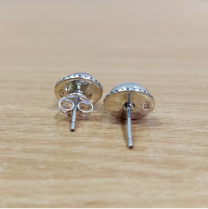 Handcrafted Natural Rainbow Moonstone Gemstone 925 Sterling <b>Silver</b> <b>Stud</b> <b>Earrings</b> Designer Collection Jewelry - Product Image 3