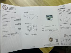 Diamants en vrac certifiés IGI et GIA de 1 à 10 carats, diamants ovales de laboratoire de qualité VVS, diamants roses cultivés en laboratoire CVD pour bijoux - Product Image 2