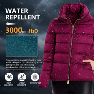 Custom Design Puffer <b>Jacket</b> <b>Womens</b> <b>Lightweight</b> Skin Friendly Fabric Smooth Texture Blended Material <b>Women</b> <b>Jacket</b> Wholesale Price - Product Image 4