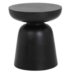 Luxury Modern Glossy Navy Blue Metal <b>Side</b> <b>Table</b> <b>Round</b> Accent End Coffee Stools Alloy Metal Living Room Home Decor Furnitures - Product Image 5