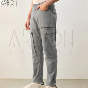 Pantalones Cargo de Algodón Ligeros, Cómodos, de Nueva Llegada, a la Moda, Hechos a Medida, de Corte Relajado, con Bolsillos Insertables, Servicio OEM ODM - Product Image 3