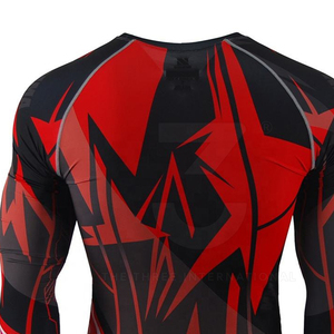 Professional Training Wear <b>Men</b> Rash Guards <b>Compression</b> Top Quick Dry Spandex/Polyester Full Sleeve Factory Direct Price Online - Product Image 3