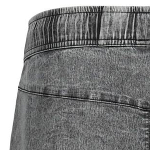 Shorts de jogging pour hommes effet délavé, en coton French Terry, ourlet brut, style vintage, streetwear, vente chaude, OEM ODM, 100% coton - Product Image 5