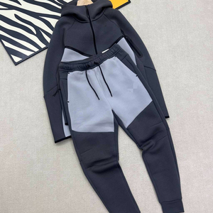 Ensemble de survêtement en molleton doux pour homme, haut à capuche et pantalon de jogging de qualité supérieure - Product Image 1