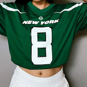 Camiseta Deportiva de Fútbol Americano para Mujer, Corte Ajustado, Malla Sublimada, Número Personalizado, Ropa Deportiva de Equipo, Fabricante OEM, 2026 - Product Image 6