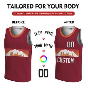 Maillots de basket-ball personnalisés imprimés par sublimation, légers, respirants, en polyester, uniforme d'équipe pour les entraînements et les matchs d'été - Product Image 4