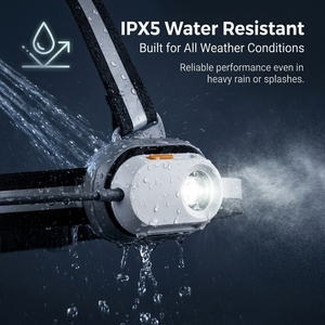 Chaleco Reflectante con Luz LED Delantera/Trasera Recargable por USB, Clasificación IP55, Ángulo de Haz de 180°, para Seguridad en Senderismo, Deportes al Aire Libre y Correr - Product Image 5