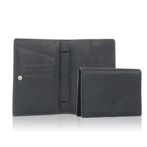 Portefeuille en cuir slim pour homme, tendance, avec porte-cartes en poils de vache, pochette à monnaie, idéal pour les voyages, personnalisable - Product Image 1