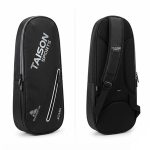 กระเป๋าเป้สะพายหลังสำหรับกีฬาแบดมินตัน TAISON SPORTS รุ่นพรีเมียม 300 GSM PU 30-40 ลิตร สีดำ พร้อมแผงตาข่ายระบายอากาศ  โลโก้แบบรีดร้อนตามสั่ง  กระเป๋า OEM - Product Image 1
