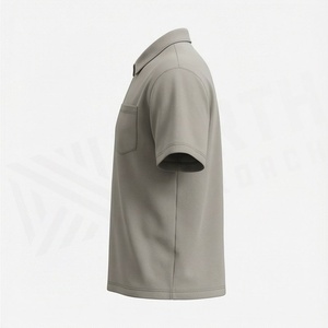 เสื้อโปโลผู้ชายไซส์ใหญ่พิเศษ ผ้าฝ้าย 100% แขนสั้น คอซิป 1/4  รับสั่งทำสีได้ ระบายอากาศได้ดี - Product Image 3