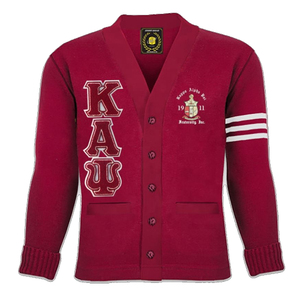 Wholesale Kapp@ Alpha Psi Unisex Maroon V-Neck <b>Cardigans</b> Full Sleeve Embroidery Logo Knit Sorority Fraternity <b>Sweaters</b> - Product Image 6