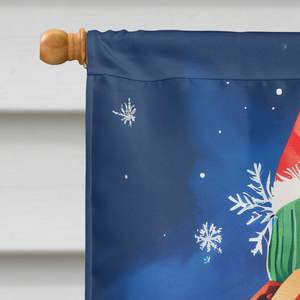 Dogue De Bordeaux Navidad gran poste de porche decorativo patio Banner poliéster casa tamaño pared colgante ilustraciones - Product Image 3