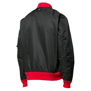 Chaqueta Deportiva de Alta Calidad para Hombre, Chaqueta Varsity Ligera de Satén y Forro Polar, Relleno de Poliéster, Transpirable, Reversible, para Invierno, Estilo Béisbol - Product Image 6