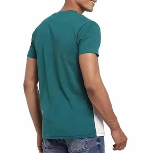 เสื้อยืดลำลองผู้ชายรุ่นใหม่ ผ้าฝ้าย 100% ปรับแต่งได้ตามต้องการ สีพื้นเรียบ ย้อมสีแบบทึบ ความต้องการสูง มีหลายขนาด ผ้าถัก - Product Image 3
