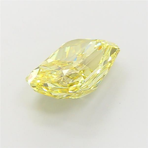 Diamante Cultivado en Laboratorio, Certificado CVD, Gema Suelta, Joyería Fina Elegante, Brillo de Lujo, Corte Cojín Radiante, Amarillo Intenso - Product Image 6