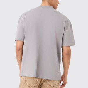 เสื้อยืดผู้ชาย 300gsm ออกแบบโลโก้ได้ตามต้องการ ผ้าฝ้าย 100% คุณภาพสูง ทรงโอเวอร์ไซส์ ไหล่ตก เสื้อยืดหรูหราเนื้อหนาสำหรับผู้ชาย - Product Image 5