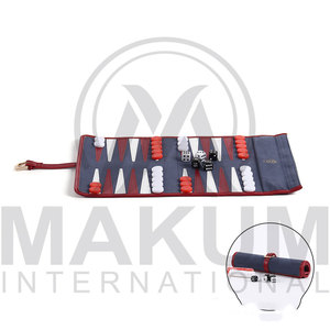 Jeu de Backgammon de Luxe en Cuir Enroulable de Haute Qualité, Très Demandé, pour le Sport et le Divertissement Familial - Product Image 3