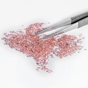 เพชรเมลีสีชมพู ขนาด 0.80 มม. ถึง 4.40 มม. ไม่ได้รับการรับรอง ผลิตในห้องปฏิบัติการ ทรงบริลเลียนต์ เจาะด้วยเลเซอร์ สำหรับทำเครื่องประดับ คุณภาพเยี่ยม - Product Image 2