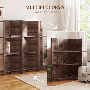 Divisorio in Legno Alto Personalizzabile per Privacy, Design Art Déco, Taglio Laser in Bambù e Compensato, Spedizioni in Giorni Feriali - Product Image 5