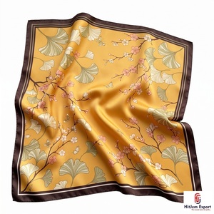 High Quality Short <b>Scarf</b> Fabric Custom Printing OEM ODM White Label Textile Factory Fashion Accessories Manufacturer - Product Image 6