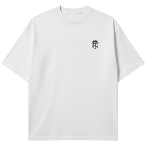 Camiseta de Algodón Extra Grande para Hombre, Estampado de Microtexto, Estilo Urbano, Manga Corta, Informal, a la Moda, Fabricante OEM - Product Image 5