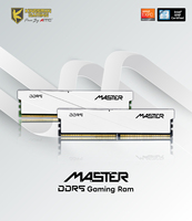 [KINGSMAN AITC] RAM DDR5 16GB*2 6000MHz CL38-46 Kompatibel Overclock untuk PC Desktop-Intel XMP AMD EXPO Putih Bersertifikasi RoHS/FCC/CE