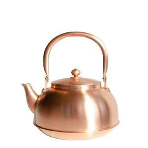 Bouilloire à thé en cuivre gravée motif floral, pot à café et à eau fait main, théière pour cuisine, restaurant, usage domestique et options cadeaux - Product Image 5