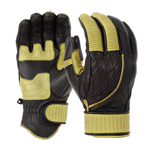 Guantes de Carreras de Cuero Vacuno de Dedo Completo, Antideslizantes, con Cierre de Gancho y Bucle para Hombres, para Conducción al Aire Libre - Product Image 6