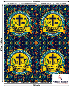 Customized African Wax Print Fabric Manufacturer Church Anniversary Convention Celebration Uniform Fundraising Textile Supplier - Product Image 4